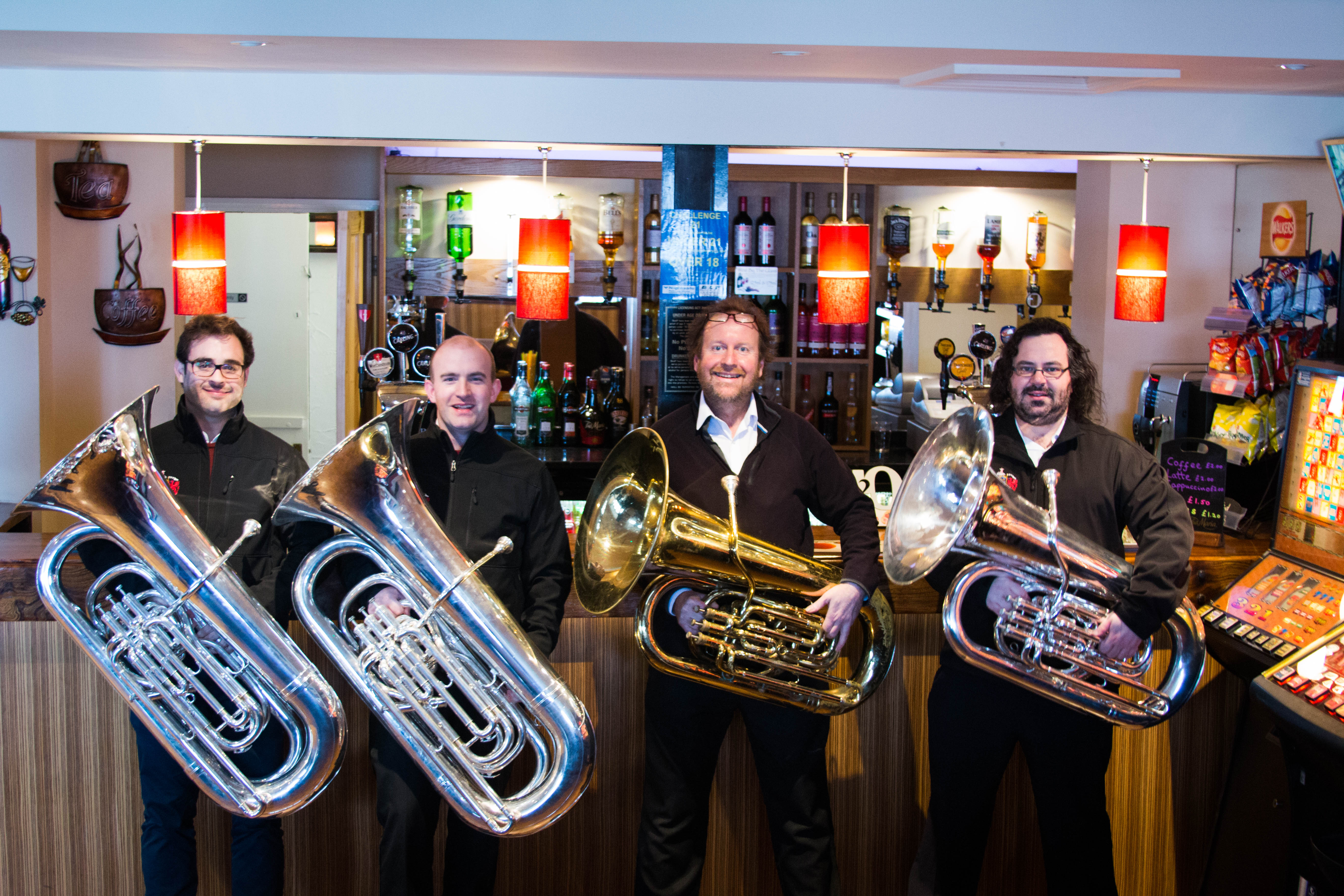 Jon Hodkin with Eccles Borough Band Bass section
