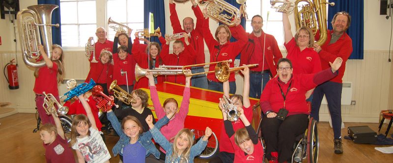 InnerTuba and delighted school band.