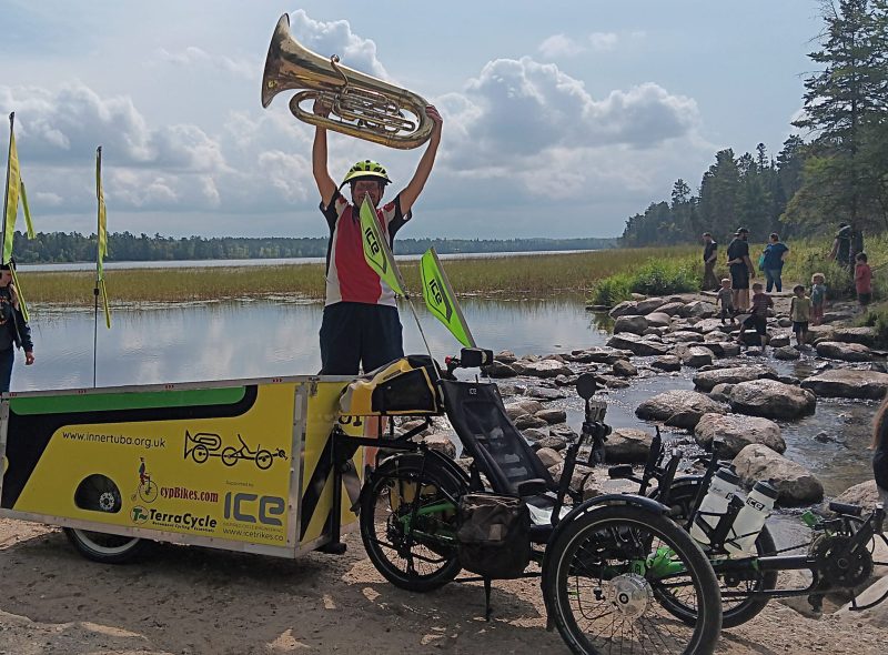 InnerTuba is all about charity fundraising, adventure travel, playing music, and connecting with people.
Tuba,Tricycle,Trailer,Travels. It’s good to play music, to cycle, and to journey near and far raising funds for deserving causes.